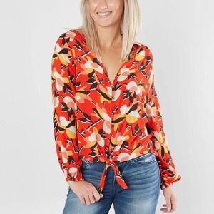 BILLABONG Clear Days Tropical Print Top